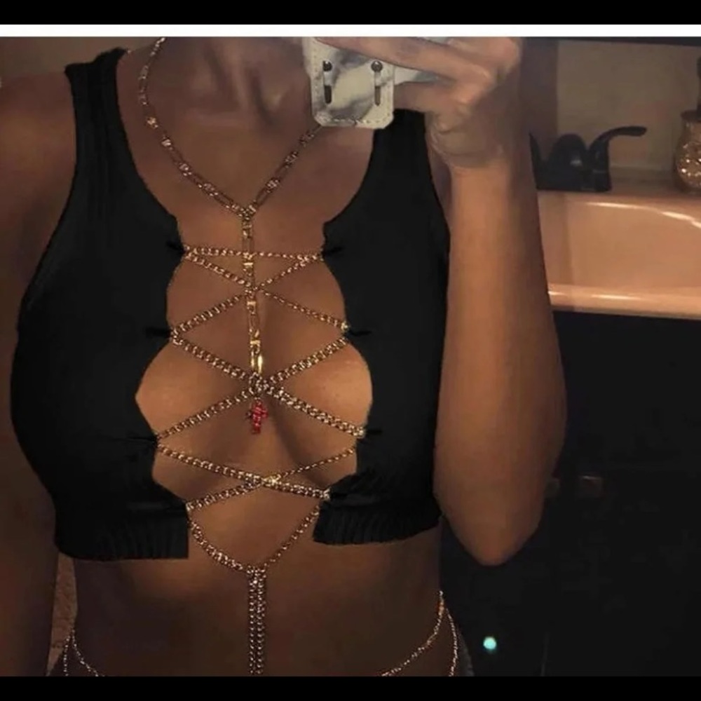 Chain Crop Top✨